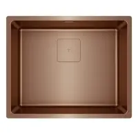 Metallic Copper Sink TEKA 3 in 1 Installation 1 Troughs 54x44cm FLEXLINEA RS15 50.40