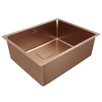 Metallic Copper Sink TEKA 3 in 1 Installation 1 Troughs 54x44cm FLEXLINEA RS15 50.40