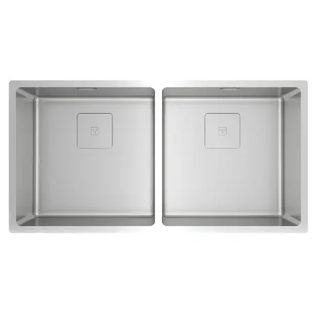 Inox Sink TEKA 2 in 1 Installation 2 Troughs 86x44cm FLEXLINEA RS15 2B 860 PureClean