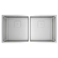 Inox Sink TEKA 2 in 1 Installation 2 Troughs 86x44cm FLEXLINEA RS15 2B 860 PureClean