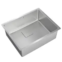 Inox Sink TEKA 3 in 1 Installation 1 Troughs 54x44cm FLEXLINEA RS15 50.40 PureClean