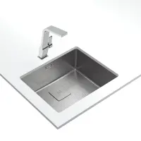 Inox Sink TEKA 3 in 1 Installation 1 Troughs 54x44cm FLEXLINEA RS15 50.40 PureClean