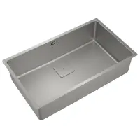 Inox Sink TEKA 3 in 1 Installation 1 Troughs 75x44cm FLEXLINEA RS15 71.40 M-FX FORTINOX