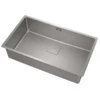 Inox Sink TEKA 3 in 1 Installation 1 Troughs 75x44cm FLEXLINEA RS15 71.40 M-FX FORTINOX