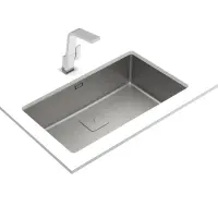 Inox Sink TEKA 3 in 1 Installation 1 Troughs 75x44cm FLEXLINEA RS15 71.40 M-FX FORTINOX