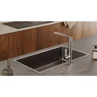 Inox Sink TEKA 3 in 1 Installation 1 Troughs 75x44cm FLEXLINEA RS15 71.40 M-FX FORTINOX