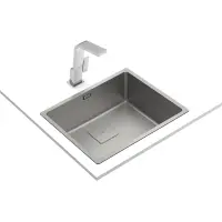 Inox Sink TEKA 3 in 1 Installation 1 Troughs 54x44cm FLEXLINEA RS15 50.40 M-FX FORTINOX