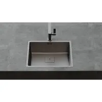 Inox Sink TEKA 3 in 1 Installation 1 Troughs 54x44cm FLEXLINEA RS15 50.40 M-FX FORTINOX