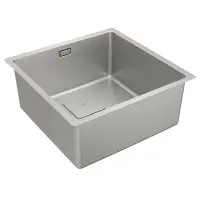 Inox Sink TEKA 3 in 1 Installation 1 Troughs 44x44cm FLEXLINEA RS15 40.40 M-FX FORTINOX