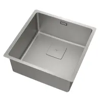 Inox Sink TEKA 3 in 1 Installation 1 Troughs 44x44cm FLEXLINEA RS15 40.40 M-FX FORTINOX