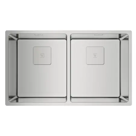 Inox Sink TEKA 3 in 1 Installation 2 Troughs 74x44cm FLEXLINEA RS15 2B 740