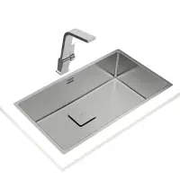 Inox Sink TEKA 3 in 1 Installation 1 Troughs 75x44cm FLEXLINEA RS15 71.40