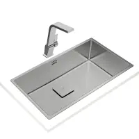 Inox Sink TEKA 3 in 1 Installation 1 Troughs 75x44cm FLEXLINEA RS15 71.40