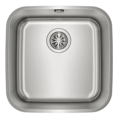 Inox Sink TEKA Undermount Installation 1 Trough 33,5x43,5cm BE 40.40 1B TOTAL