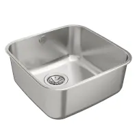 Inox Sink TEKA Undermount Installation 1 Trough 33,5x43,5cm BE 40.40 1B TOTAL