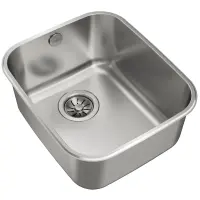 Inox Sink TEKA Undermount Installation 1 Trough 33,5x43,5cm BE 40.40 1B TOTAL