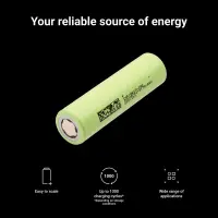 Rechargeable Battery Li-Ion Green Cell ΙΝR18650-29Ε 2600mAh 3.7V