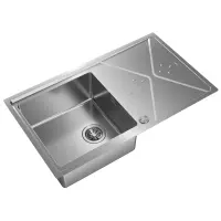 Inox sink TEKA 1 Troughs with Apron 2 in 1 Installation 86,4x50,4cm BROOKLYN 50 M-XP 1B 1D