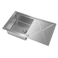 Inox sink TEKA 1 Troughs with Apron 2 in 1 Installation 86,4x50,4cm BROOKLYN 50 M-XP 1B 1D