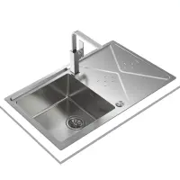 Inox sink TEKA 1 Troughs with Apron 2 in 1 Installation 86,4x50,4cm BROOKLYN 50 M-XP 1B 1D