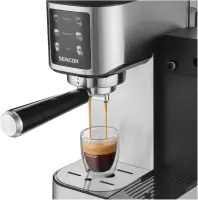 Sencor SES 4910SS 20Bar 1350W Espresso Machine with Removable Milk Container for Cappuccino Drinks - Late Silver