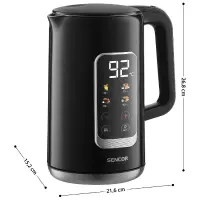 Sencor SWK 0950WH Kettle with LED Display 1.7lt 2200W Black