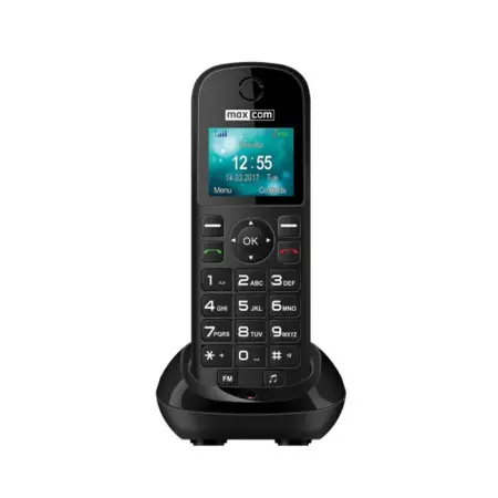 Maxcom MM35D SE 1.77" with Large Buttons, Radio (Works without Handsfre), and Desktop Charger Black