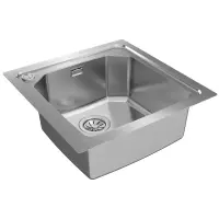 Inox sink TEKA 2 in 1 installation 1 Troughs 50,4x51,4cm BROOKLYN 50 M-XP 1B