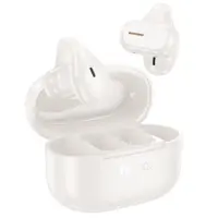 Wireless Hands Free HocoEA9 Ear Clip and Comfor TWS V5.4 300mAh with 10h Talk Time Master/Slave Switching Milky White