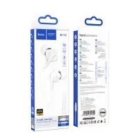 Hands Free Hoco M113 Earphones Lightning  White 1.2m