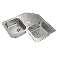 Stainless Steel Sink TEKA 1 Trough with Apron for Built-in Installation 86x50cm CLASSIC 1B 1D TOTAL