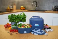 Lunch Box N'OVEEN LB745 City INOX Interior Quick Heater 60W Blue