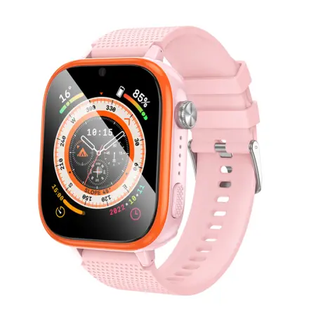 Kids Smartwatch Hoco Y101 4G  GPS WiFi 680mAh with 1.85” Call Support Pink