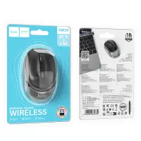 Wireless Mouse Hoco GM34 Nuevo Dual Mode 1600dpi 2.4GHz 4 Buttons Black Metal Grey