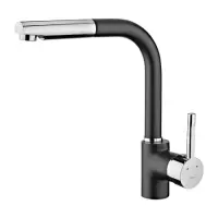 Inox TEKA Swivel Faucet with Pull-Out Shower ARK 938 3/8”-1/2” Maestro Carbon