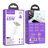 Hoco N48 Glorious Travel Charger with USB-C 65W White