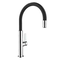 TEKA Stainless Steel Sink Faucet Rotating Easy-Quick FOT 995 3/8”-1/2”TOTAL Black Chrome