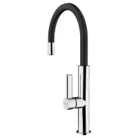 TEKA Stainless Steel Sink Faucet Rotating Easy-Quick FOT 995 3/8”-1/2”TOTAL Black Chrome