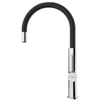 TEKA Stainless Steel Sink Faucet Rotating Easy-Quick FOT 995 3/8”-1/2”TOTAL Black Chrome