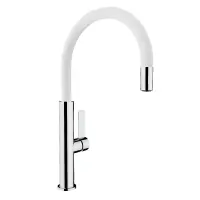 TEKA Stainless Steel Sink Faucet Rotating Easy-Quick FOT 995 3/8”-1/2”TOTAL Chrome White