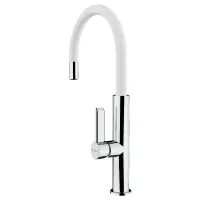 TEKA Stainless Steel Sink Faucet Rotating Easy-Quick FOT 995 3/8”-1/2”TOTAL Chrome White