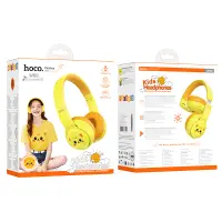 Wireless Headphone Hoco W60 Rhyme V5.4 250mAh with AUX  Sun Yellow