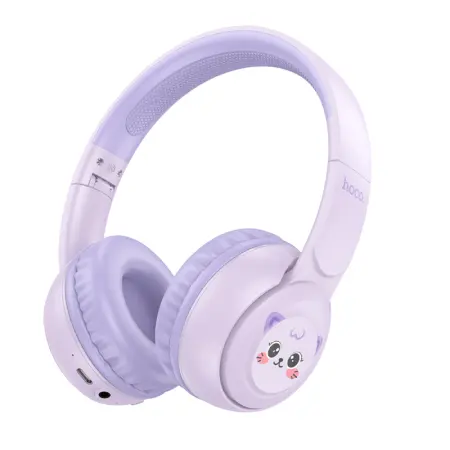 Wireless Headphone Hoco W60 Rhyme V5.4 250mAh with AUX  Dream Purple