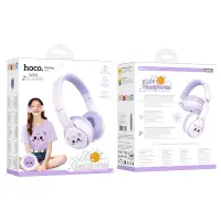 Wireless Headphone Hoco W60 Rhyme V5.4 250mAh with AUX  Dream Purple