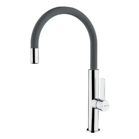 TEKA Stainless Steel Sink Faucet Rotating Easy-Quick FOT 995 3/8”-1/2”TOTAL Stone Grey