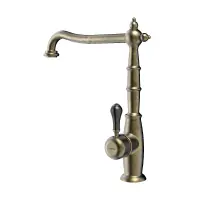 TEKA Stainless Steel Sink Faucet Rotating, Retro Design & Ceramic Handle FO 915 3/8”-1/2”TOTAL Brass