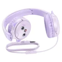 Kids Headphones Hoco W61 with Microphone 3.5mm Dream Purple 1.2m