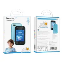 Hoco Y102 Children Phone 2G Nano Card 2.8"  800mAh Camera Blue