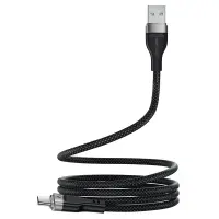 Data Cable Acefast C11-04 USB-A  to USB-C 3A Magnetic Braid Black 1.2m