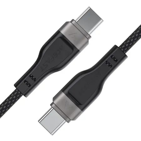 Data Cable Acefast C11-03  USB-C to USB-C 60W 20V/3A  Magnetic Braid Black 1.2m